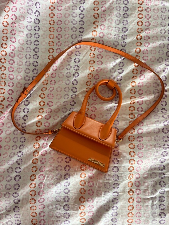 Jacquemus Handbags - Jacquemus Orange Mini Le Chiquito Shoulder Bag